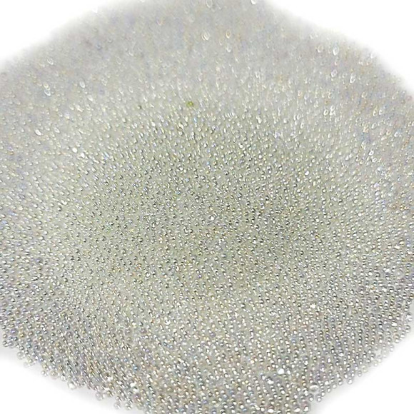 Микрокристаллы стеклянные блестящие, цвет прозрачный белый