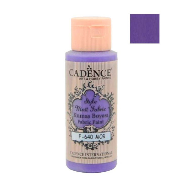 Матовая краска для ткани Cadence Style Matt 640, цвет Фиолетовый