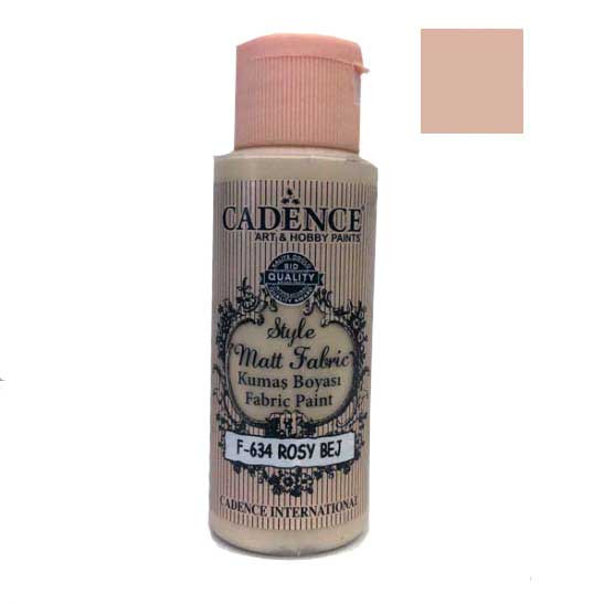 Матовая краска для ткани Cadence Style Matt 634, цвет Розово-бежевый