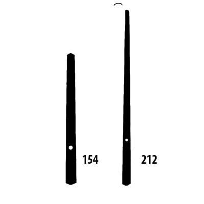Комплект стрелок для часов "Рубленные" 154/212