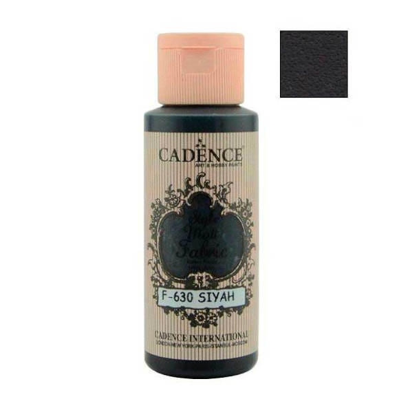 Матовая краска для ткани Cadence Style Matt 630, цвет Черный