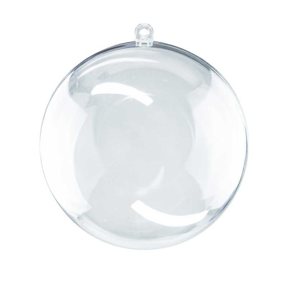 Прозрачный шар 20 см, пластиковый